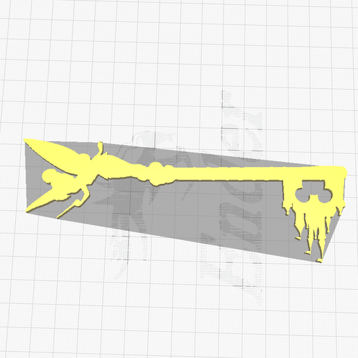 Download STL file Key Fairy Tinkerbell Key Disney • 3D print design ・ Cults